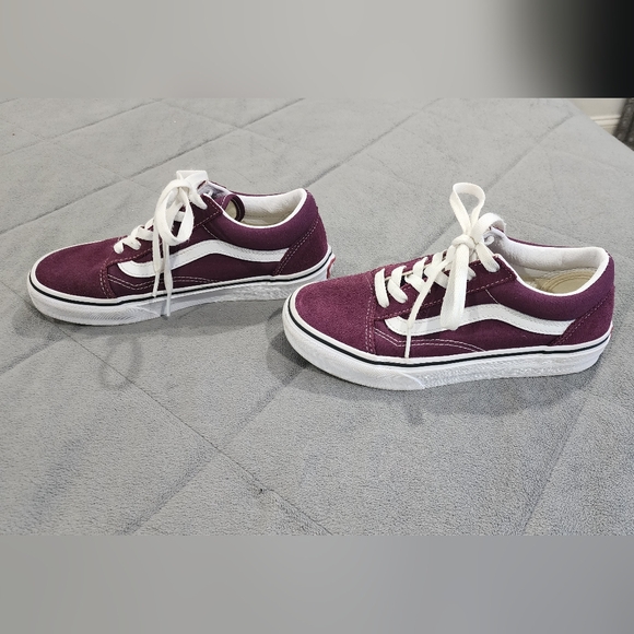 Vans Kids Shoes in Purple and White - Picture 4 of 6